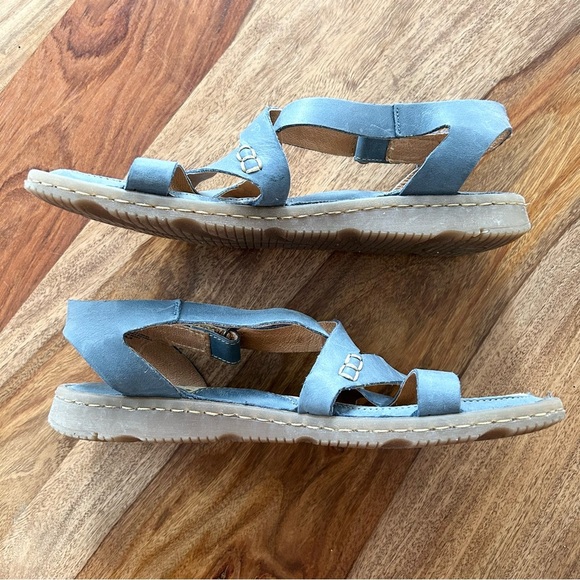 Born Trinidad leather strappy walking sandals cushioned sole - Picture 5 of 13